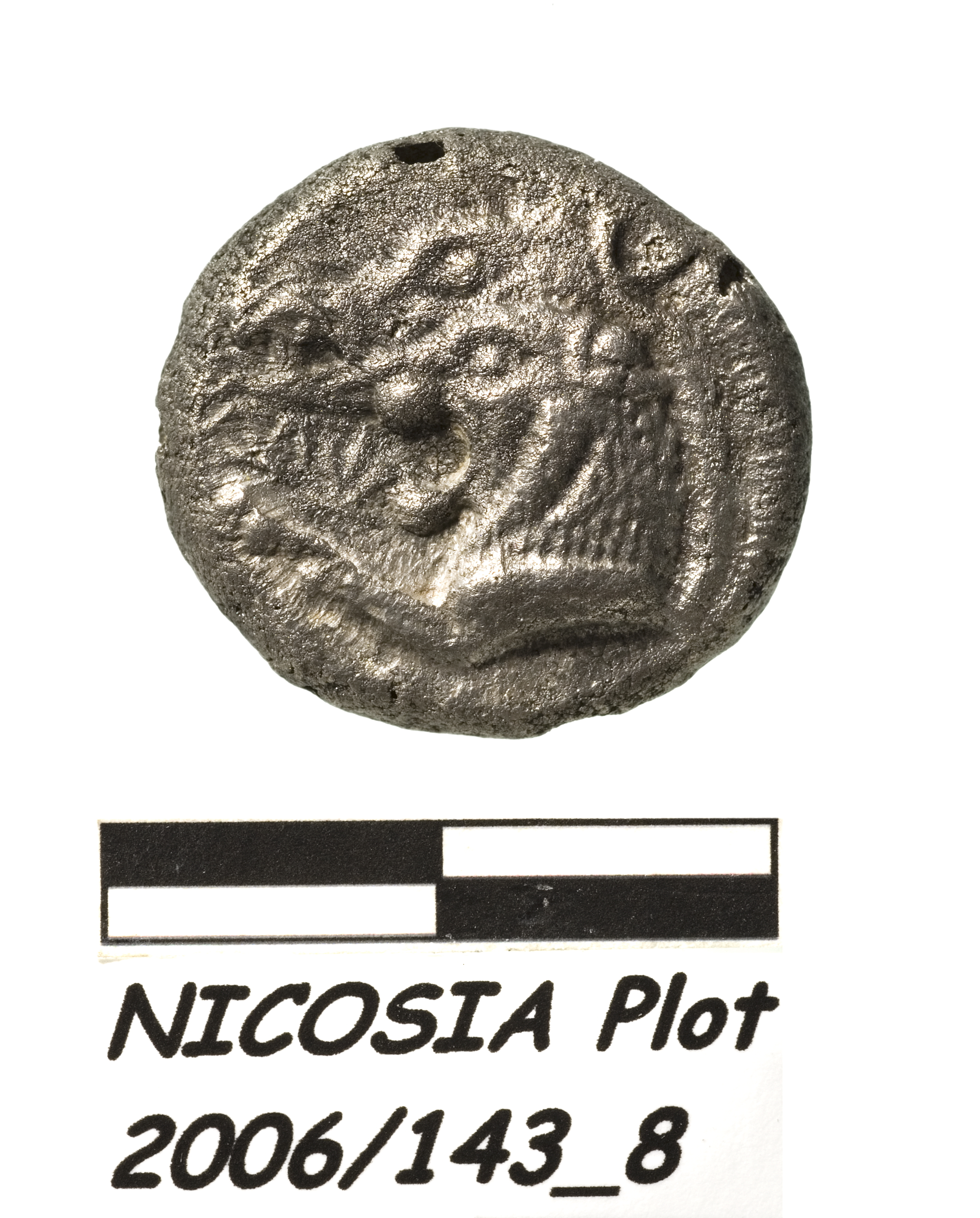 Silver coins from a hoard of 36 rare silver coins found at the east extension of the site  (Hadjopoulou and Nikokreontos streets).