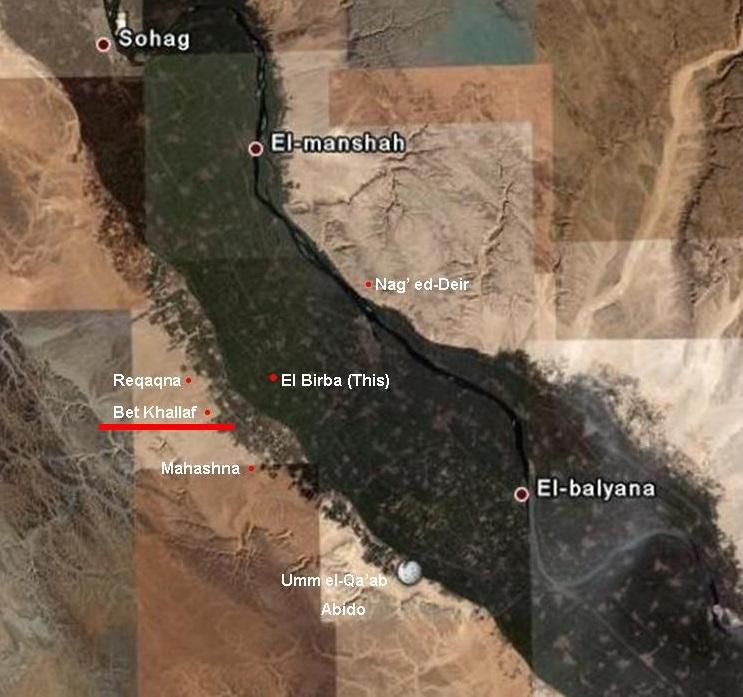 Satellite view of the Abydos area.